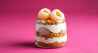 Verrine litchi, mascarpone et sucre de coco