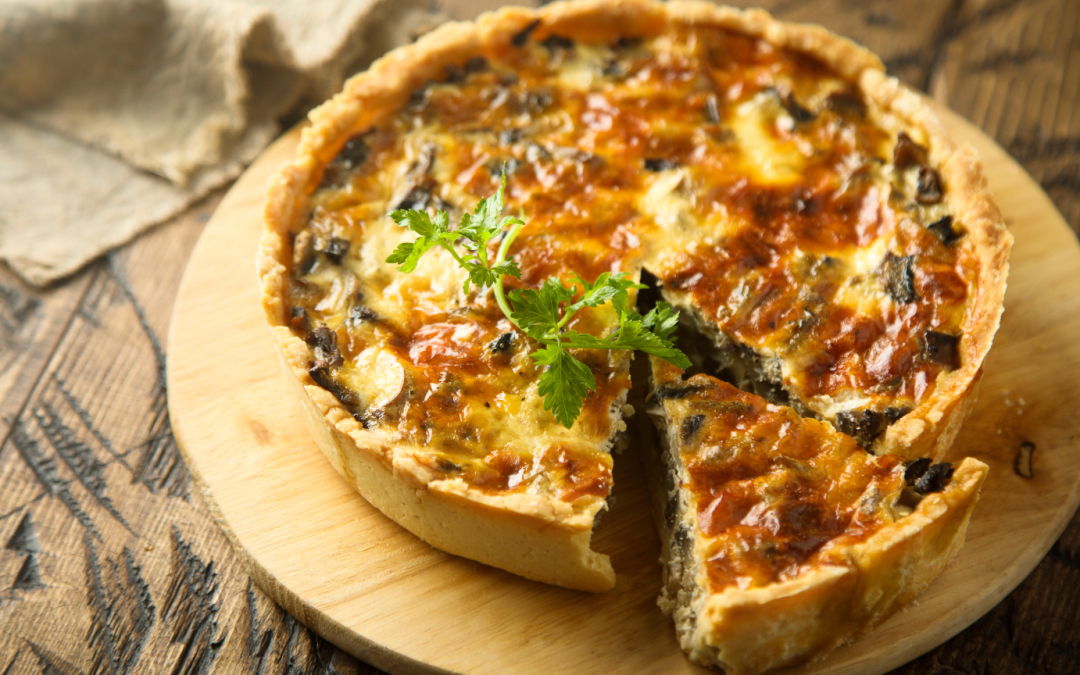 Quiches aux épinards et champignons